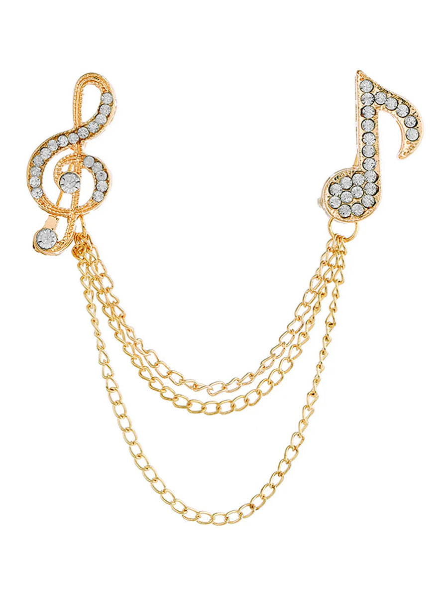 Double Chain Brooch – Stylish & Royal Brooch Designs | Peora

 