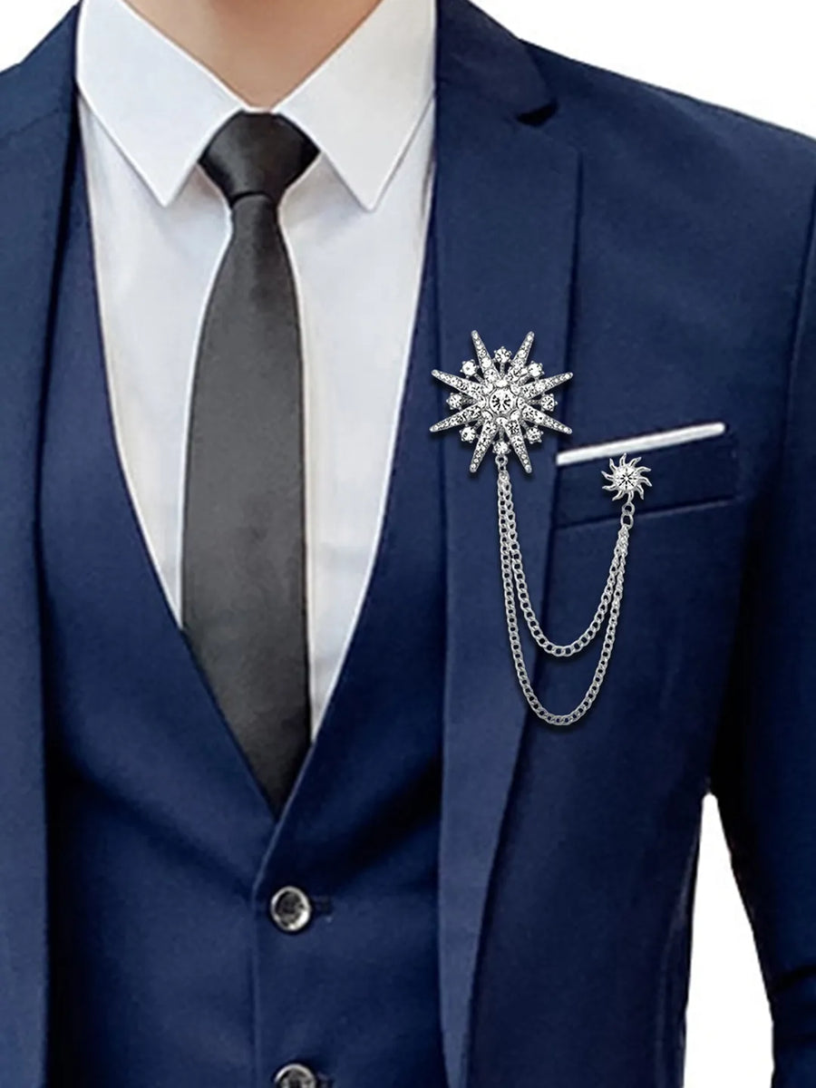 Double Chain Brooch – Elegant Layered Brooch Designs | Peora