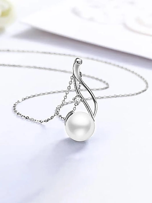 Dainty Pearl Studded Pendant Chain