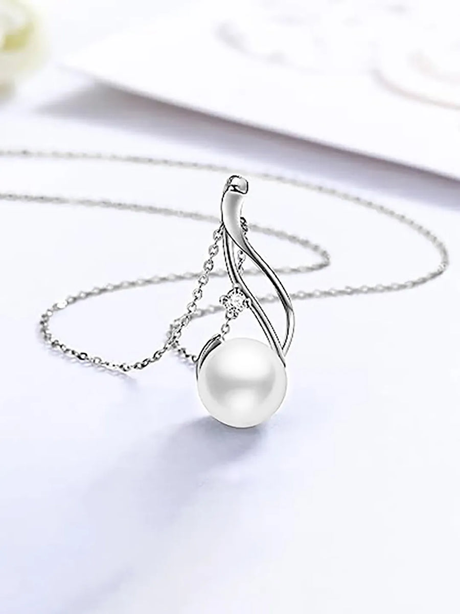 Dainty Pearl Studded Pendant Chain