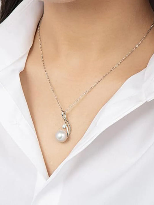 Dainty Pearl Studded Pendant Chain