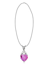 Love Embrace Heart Crystal Pendant Chain