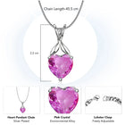Love Embrace Heart Crystal Pendant Chain