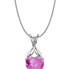 Love Embrace Heart Crystal Pendant Chain