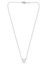 Feline Grace Pearl Cat Ear Pendant Chain