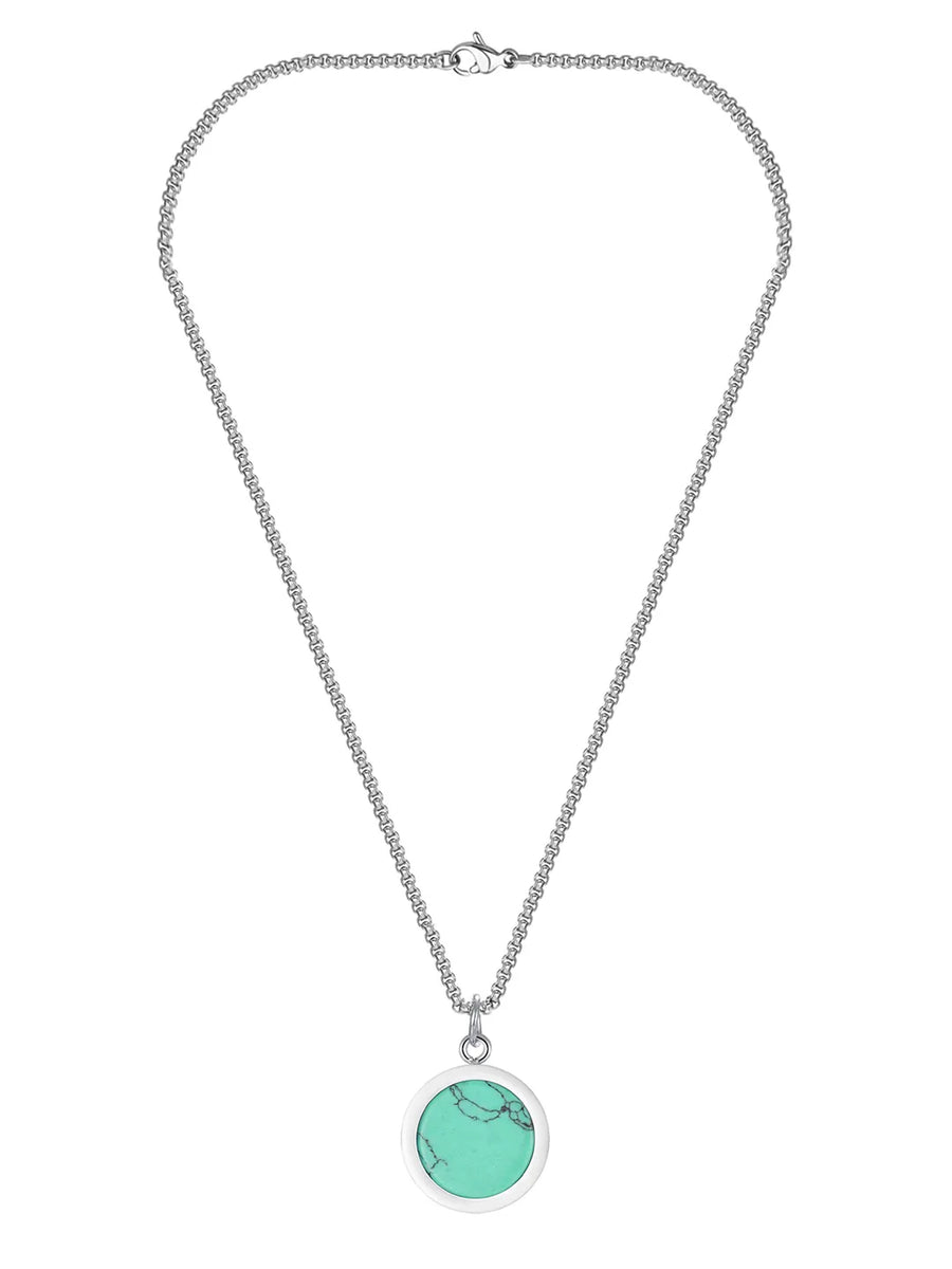 Minimalist Round Pendant Charm Chain
