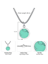 Minimalist Round Pendant Charm Chain