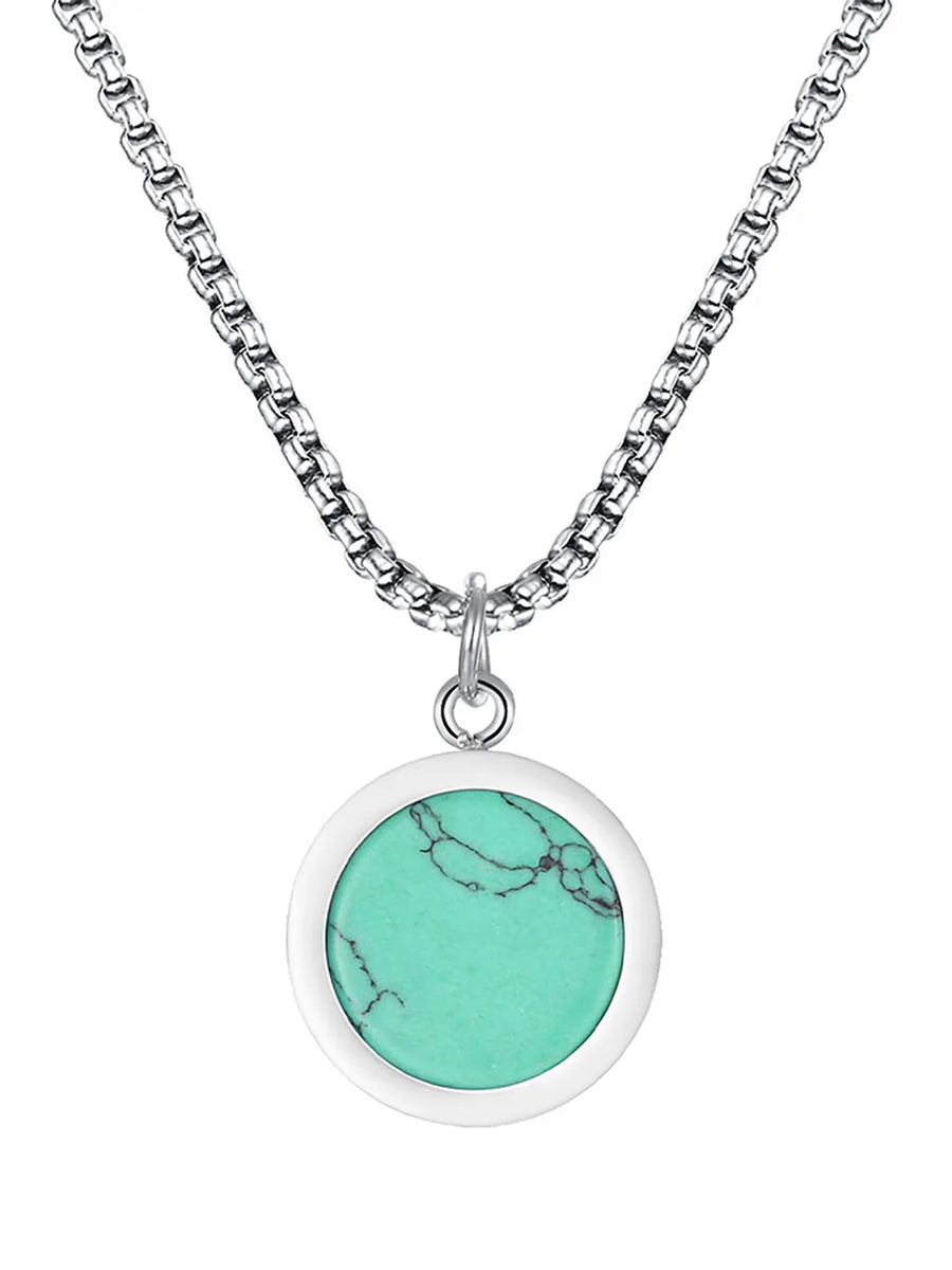 Minimalist Round Pendant Charm Chain