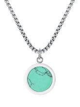 Minimalist Round Pendant Charm Chain