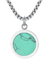 Minimalist Round Pendant Charm Chain