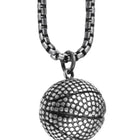 Charming Textured Sphere Pendant Chain