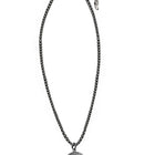 Charming Textured Sphere Pendant Chain