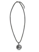 Charming Textured Sphere Pendant Chain