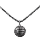 Charming Textured Sphere Pendant Chain