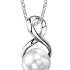 Infinity Pearl Charm Pendant Chain
