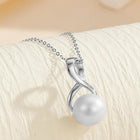 Infinity Pearl Charm Pendant Chain