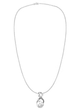 Infinity Pearl Charm Pendant Chain
