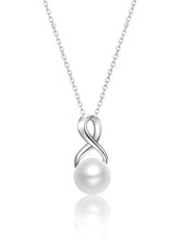 Infinity Pearl Charm Pendant Chain