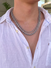 Peora Men's Cuban Chain Necklace - Silver