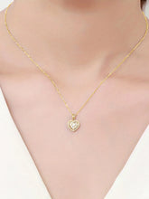 Classic Gold Heart Sparkle Pendant Necklace
