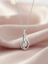 Silver Infinity Sparkle Pendant Necklace