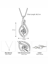 Silver Infinity Sparkle Pendant Necklace