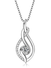Silver Infinity Sparkle Pendant Necklace