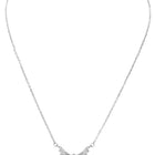 Rhodium Plated CZ Crystal Necklace