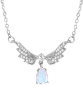 Rhodium Plated CZ Crystal Necklace