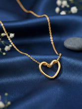 Peora Heart Pendant Chain  - Gold