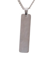 Peora Sleek Bar Pendant Necklace - Silver