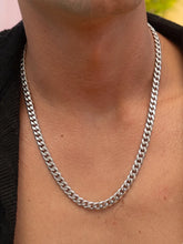 Peora Classic Silver Men's Chain Necklace
