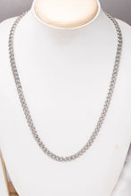 Peora Classic Silver Men's Chain Necklace