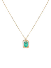 Peora Green Statement Pendant Necklace - Gold