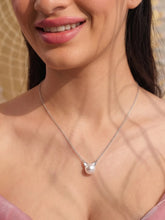 Peora Ivory Pearl Necklace - Silver