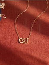 Peora Entwined Infinite Heart Necklace - Gold