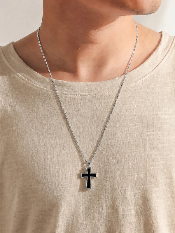 Peora Forever Jesus Pendant Chain - Silver