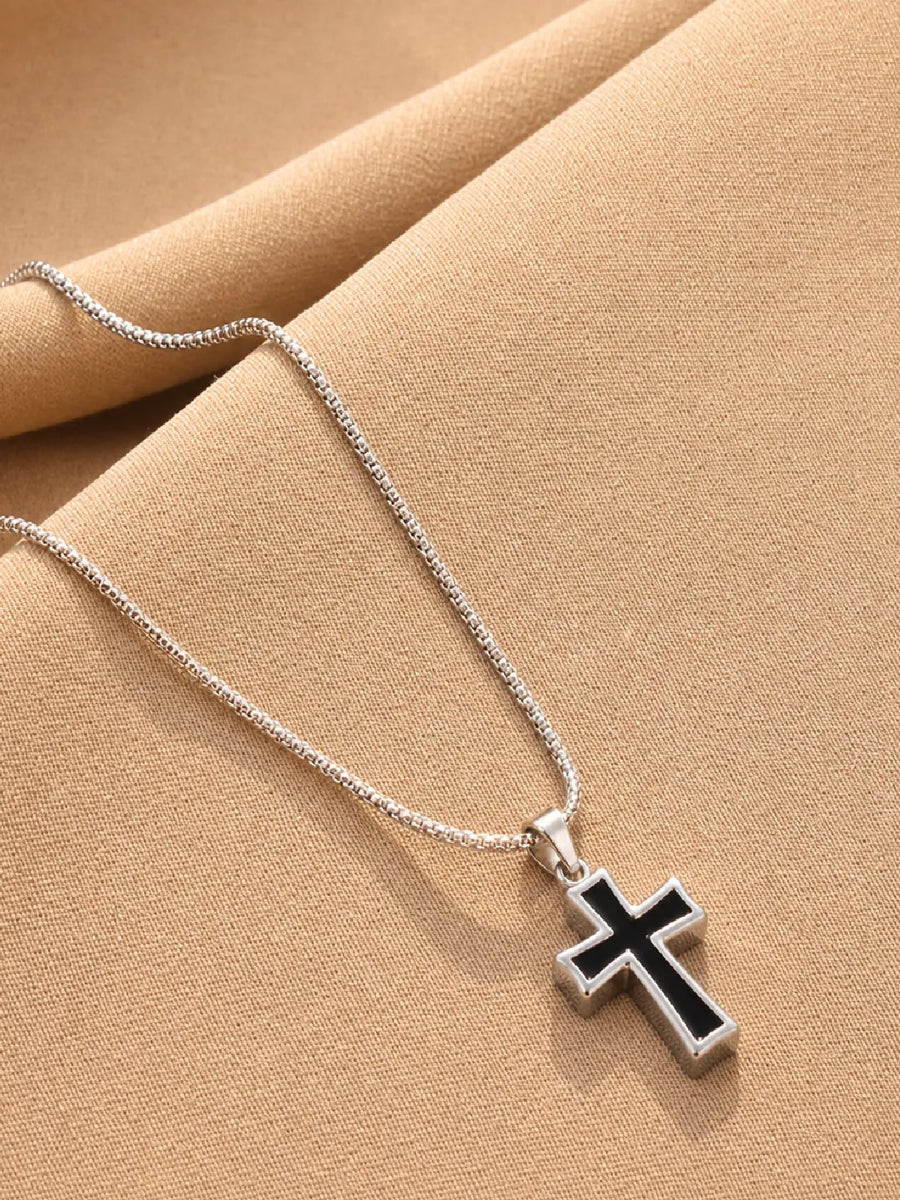 Peora Forever Jesus Pendant Chain - Silver