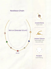 Peora Rainbow Minimal Chain Necklace