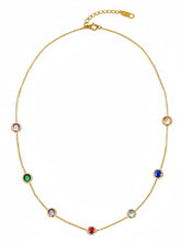 Peora Rainbow Minimal Chain Necklace