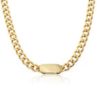 Peora Gold Cuban Link Chain Bar Necklace For Men