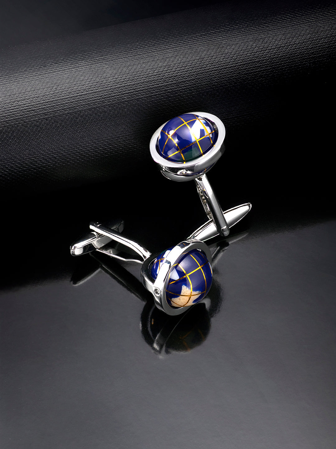 Earth Elegance Blue Formal Cuff Links