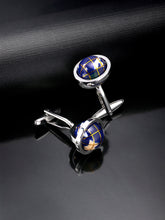 Earth Elegance Blue Formal Cuff Links