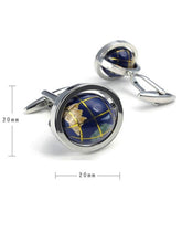 Earth Elegance Blue Formal Cuff Links