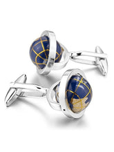 Earth Elegance Blue Formal Cuff Links