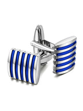 Sleek Stripes Classic Black Cufflinks