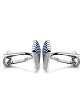 Sleek Stripes Classic Black Cufflinks