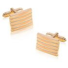 Striped Cufflinks by Peora | Stylish & Modern Men’s Accessories