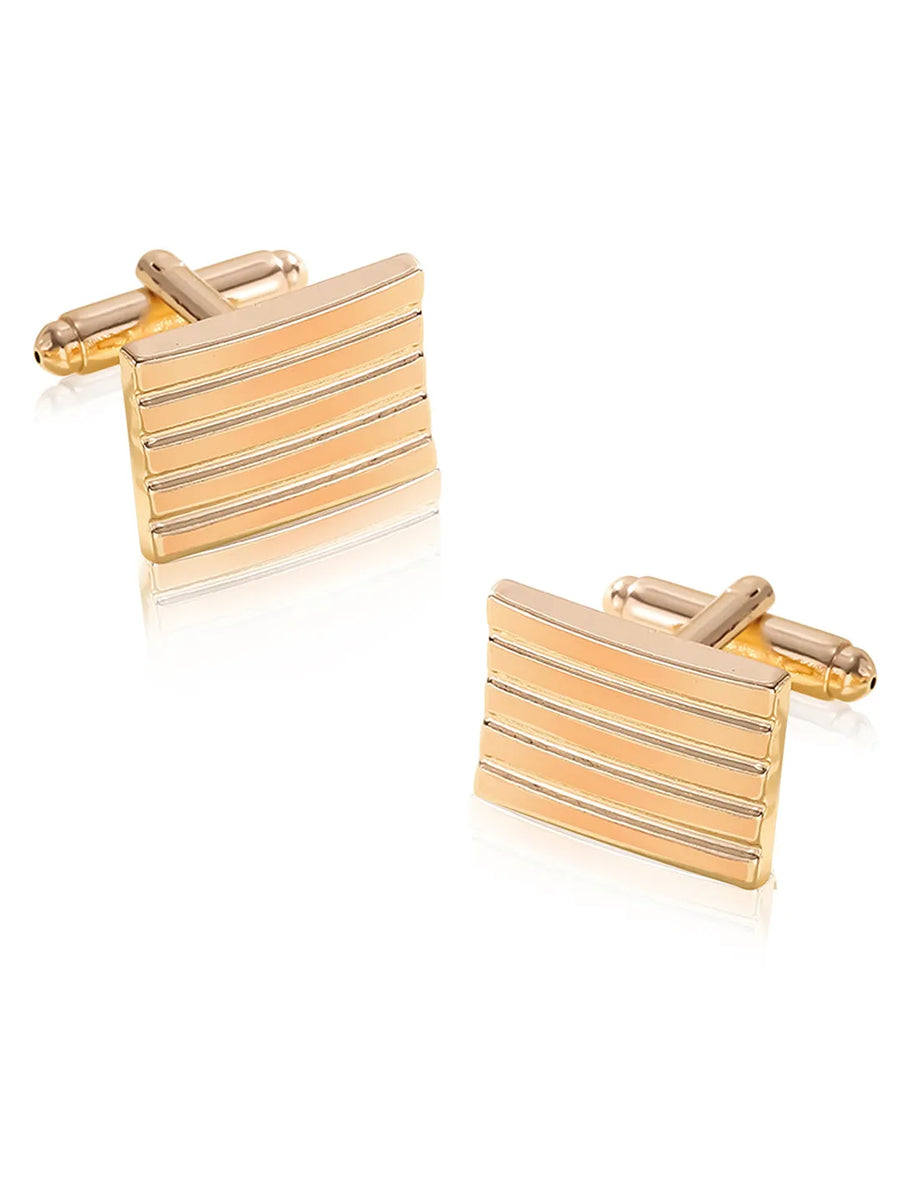 Striped Cufflinks by Peora | Stylish & Modern Men’s Accessories