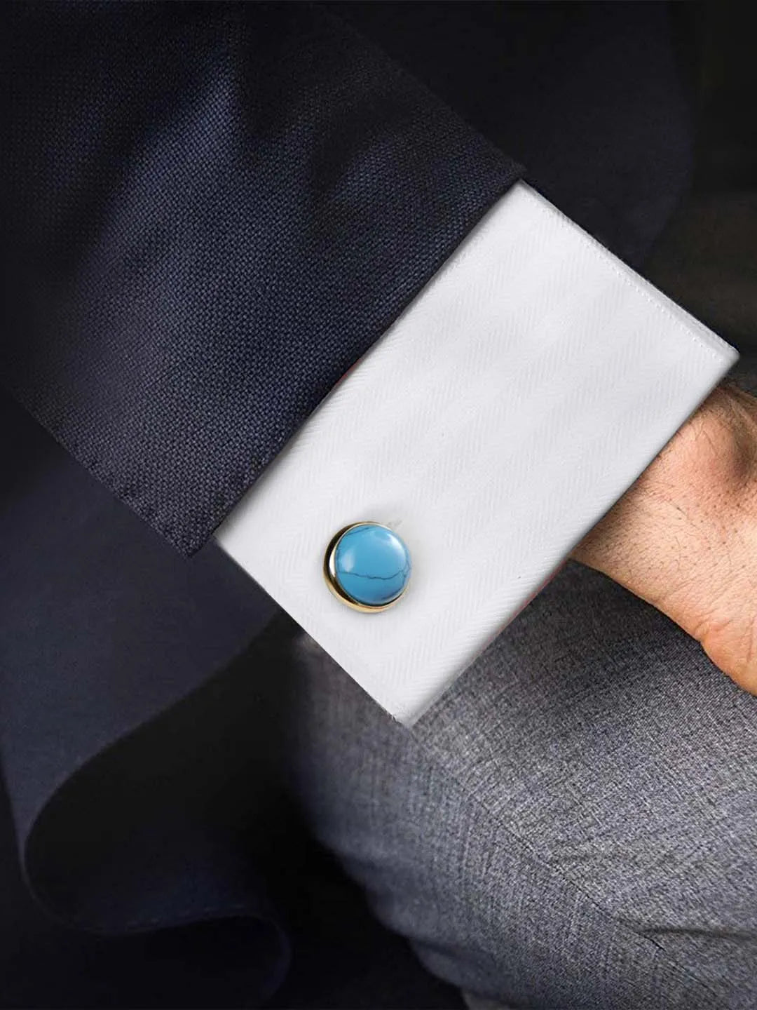 Golden Cufflinks by Peora | Luxurious & Timeless Men’s Accessory